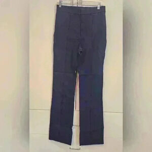 J. Jill  Wearever Navy Beaded Front Seam High-Rise Pants Slacks